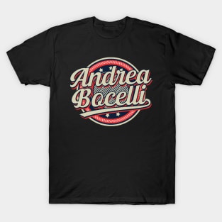 Graphic Aesthetic Andrea Proud Name Circle Vintage Art T-Shirt